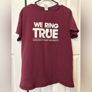 Maroon Mississippi State University T-Shirt